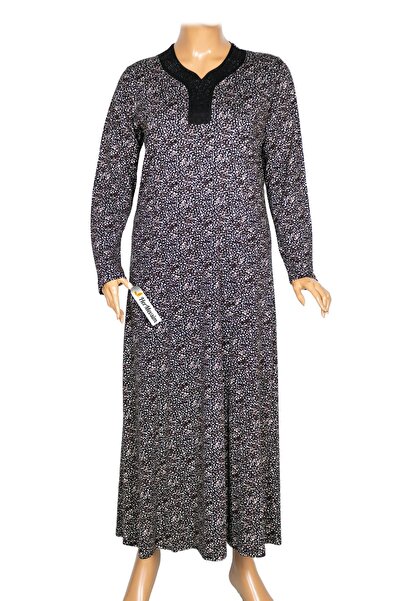 HESNA Rochie neagră cu imprimeu, cu bretele, mărime mare, pentru femei, model 4