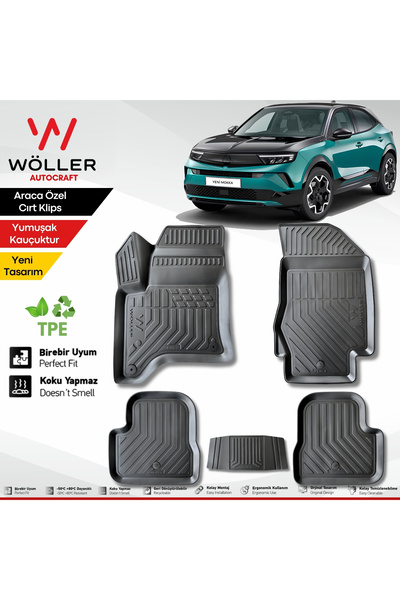wöller Opel Mokka Paspas Hybrid 2025 Sonrası Uyumlu 3d Havuzlu Paspas