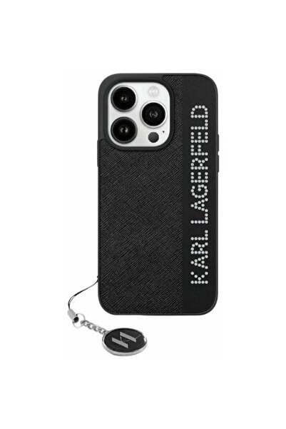 Karl Lagerfeld Husa pentru iPhone 15 Pro Max - Saffiano Rhinestones&Charm (KL...