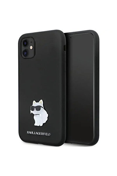 Karl Lagerfeld KLHCN61SMHCNPK husă pentru iPhone 11 / Xr - silicon negru cu p...