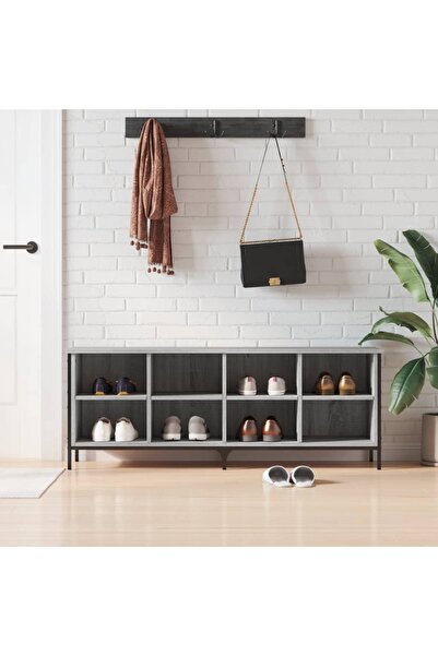 Concept Pantofar, gri sonoma, 131x35x50 cm, lemn compozit