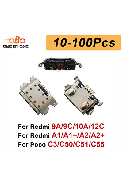Choice1 100 قطعة 10-100 قطعة منفذ شحن قابس لـ Redmi 9A 9C 10A 12C A1+ A2+ Poc...