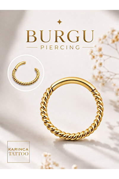 Karınca Piercing Burgu Kulak Tragus Dudak Smiley Conch Orbital Rook Snug Dait...