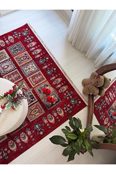 Home HÜMAYUN, MODERN ETNİK DESENLİ DOKUMA BOHEM OTURMA ODASI VE SALON HALISI