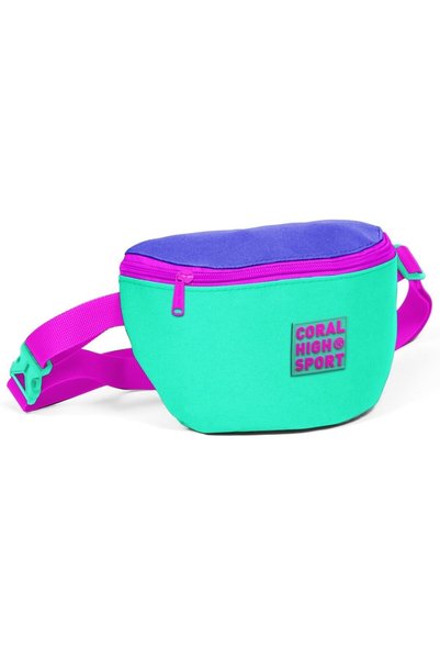 Coral High Geantă Sport Water verde-roz cu două compartimente