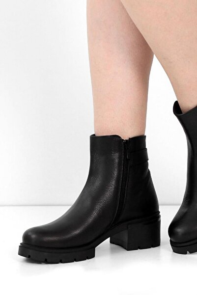 Castle Black 27362-1 Cizme zilnice de damă din piele naturală cu toc de 5,5 c...