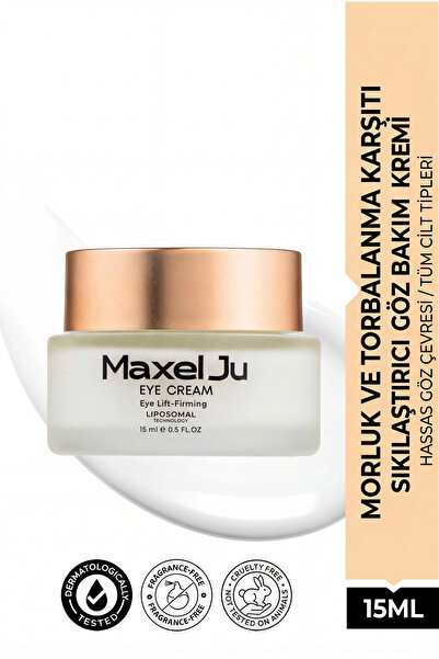 MAXEL JU Eye Cream Morluk ve Torbalanma Karşıtı Sıkılaştırıcı Göz Kremi (15ML)