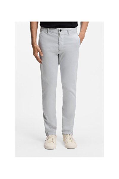 BOSS Streç Pamuk Saten, Slim Fit Chino Pantolon