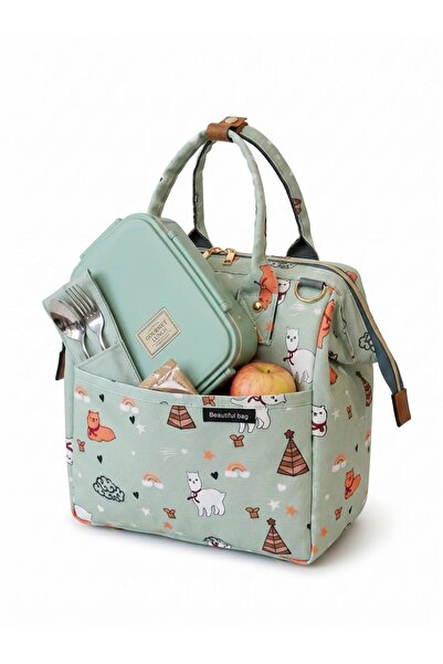 bb beautiful bag Isı Yalıtımlı Su Geçirmez Termal Çanta Yemek Taşıma Beslenme Çantası