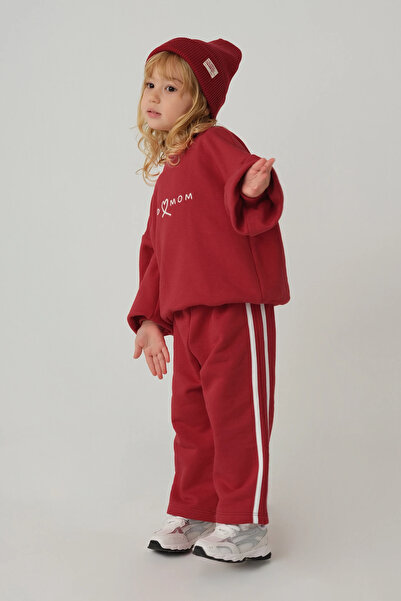 Mioma Kids Şeritli Eşofman Altı Kırmızı