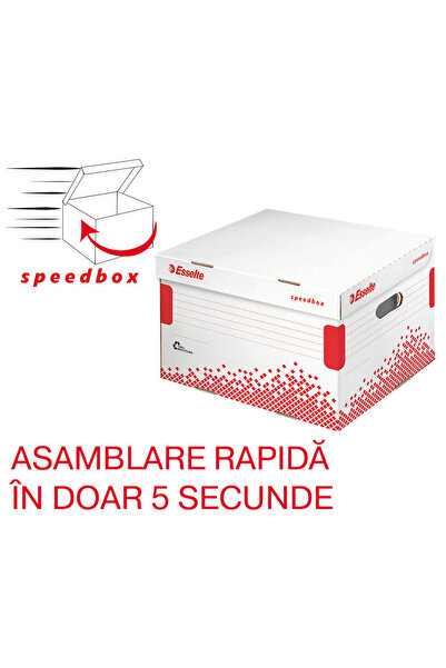 Esselte Container de arhivă și transport Speedbox cu capac din carton recicla...