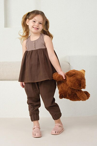 Mioma Kids Kolsuz Bluz Acı Kahve