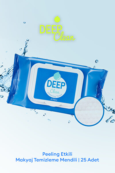 Missha Peeling Etkili Makyaj Temizleme Mendili APIEU Deep Clean Scrub Tissue