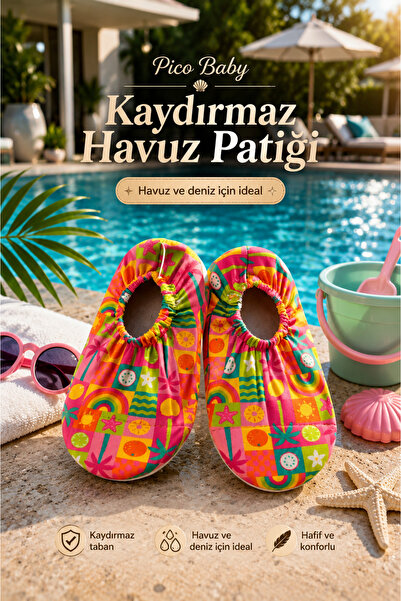 Pico Baby Kaydırmaz Taban / Unisex Bebek Çocuk Deniz Ayakkabısı / Havuz Patiği