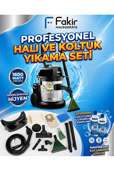 Fakir Deluxe S9800 Enerji Tasarruflu Inox Halı Yıkama Makinesi