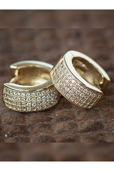 OEM Cercei Royal Shine – Eleganță Aurie și Cristale de Zirconiu Cubic