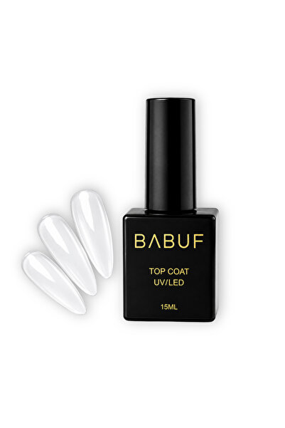 BABUF Top Coat Transparent Cristal Clar TP1, Lucios, 15 ml