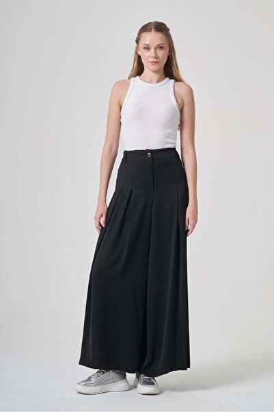 FTZ WOMEN Kadın Palazo Pantolon Siyah 31361