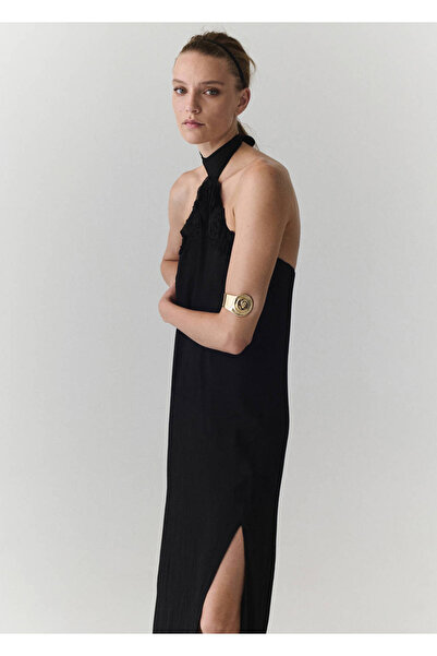 MANGO Woman Chiffon halter dress