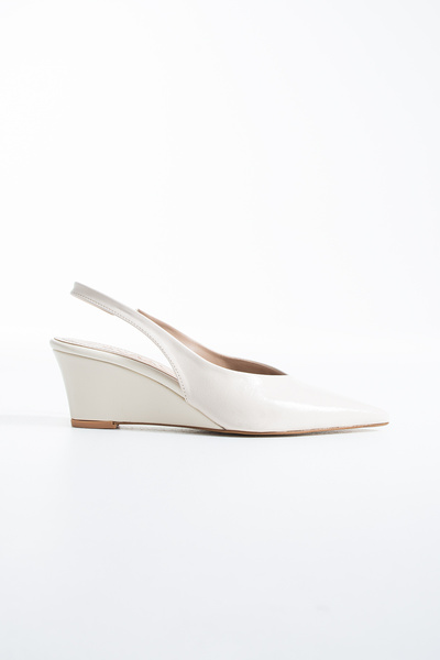 DUXAL SHOES Begonia Women's Vegan Leather Slingback Pointed Toe Classic Wedge...