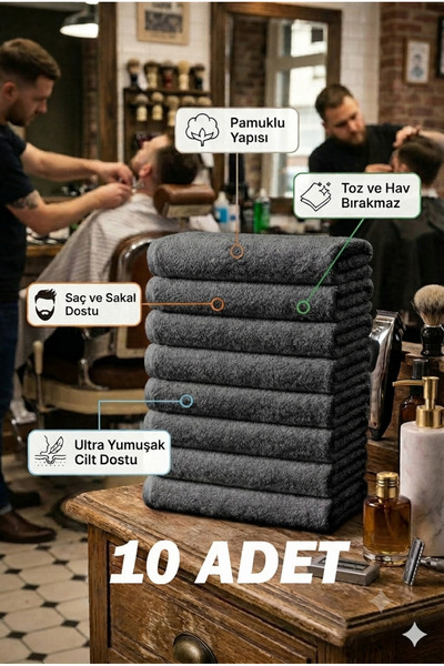 embays collection 50x90cm ( 10 Adet ) Pamuklu Havlu , Berber Havlusu, Kuaför ...