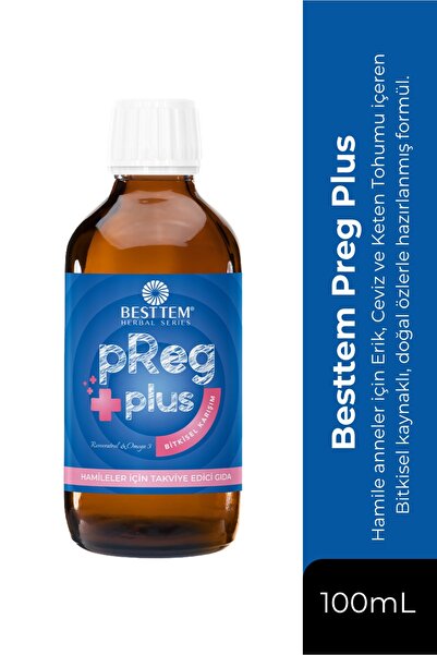 BESTTEM Preg Plus Bitkisel Karışım – Erik ve Ceviz Özlü Doğal Destek - 100 ml