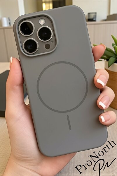 ProNorth IPhone 14 PRO Uyumlu Kılıf Kablosuz Şarj Destekli Premium Sıvı Silik...