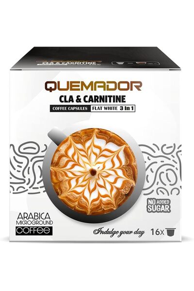 Laperva كبسولات قهوة Quemador CLA & Carnitine Flat White 3 في 1 (16)