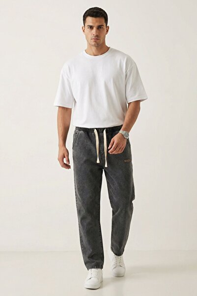 Hiccup BDART Pantaloni Din Denim Cu Talie Elastică