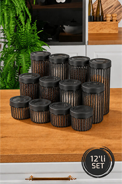 Stile Cucina 12-Pack Linea Round Storage Container 4X(0.50 Liter, 1.1 Liter, ...