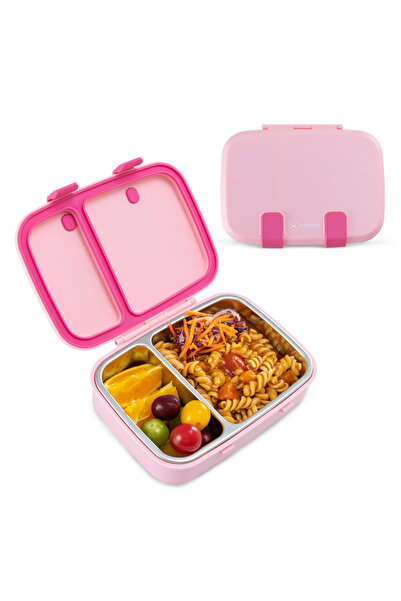 Hydrobrew Steel Core Bento Stainless Steel Lunch Box – 839ml, 2 Compartment-R...