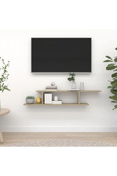 Concept Raft TV cu montaj pe perete, stejar sonoma, 125x18x23 cm, PAL