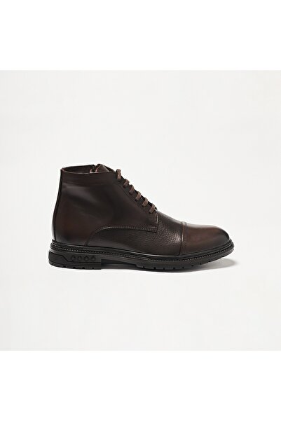 John May Men's Boots Og-351 Brown Leather