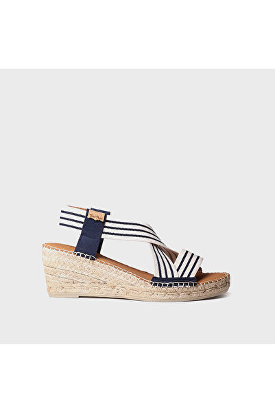 Toni Pons Kadın / Kız Sandalet TINA Ecru-Navy (Cru-Mari)