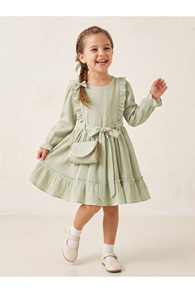 Cherrys Bebek Symmetrical Ruffle Dress