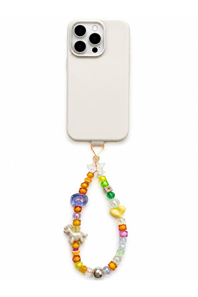Les Petites Mains Name Pop G Telefon Askısı, Boncuklu Telefon Charmı ve Çanta...