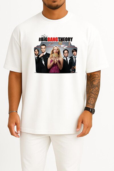 Bahriyeli Collection قصة فضفاضة تي شيرت The Big Bang Theory Chest مطبوع للجنسين