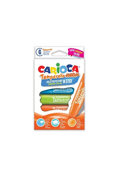 carioca Creioane tempera Temperello Neon, set 6 buc.