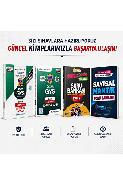 MemurSınav CTE İDARE MEMURU GYS 4'LÜ SET