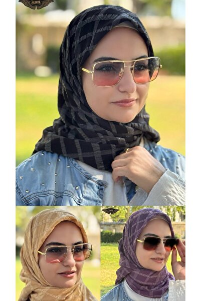 ALDAIYR 3Eşarp Jazz Claw 120/120 Cotton Second Pattern