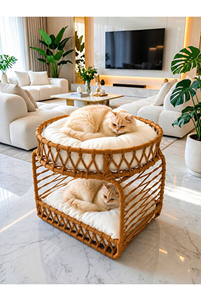 TASARYUM Zümra Kedi & Köpek Ranzası İkili Tasarım