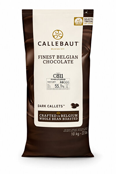 Callebaut 811 Bitter Küvertür Çikolata 10 KG