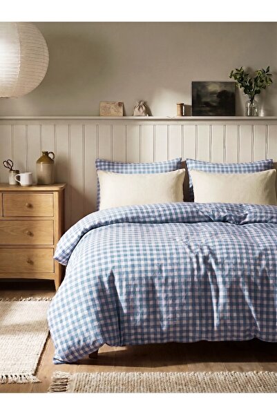 Tabu Home Ranforce Blue Double Duvet Cover Set