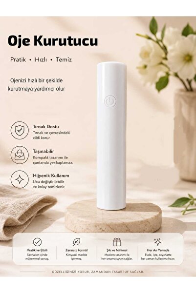 gaman Mini Taşınabilir Oje Jel Tırnak Kurutucusu USB Kablolu Zaman Ayarlanabi...
