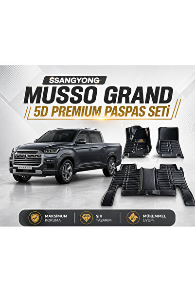 B-Garaj Musso Grand – 5D – Premium Pvc Deri Havuzlu Paspas