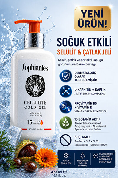 Sophiantes Selülit Karşıtı Bitki Ve Vitamin Içerikli Sıkılaştırıcı Soğuk Jel