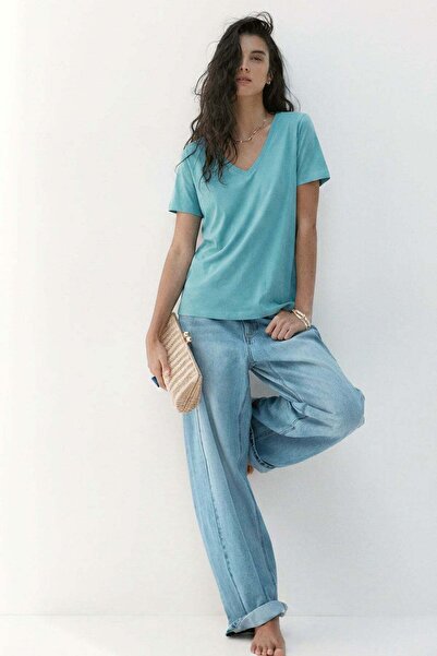 COTENCONCEPT V-Neck Basic T-Shirt