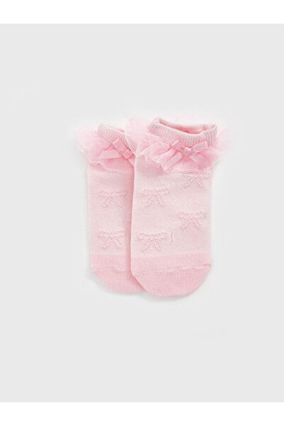 LC Waikiki Çuk Pink Baby Girl Booties Socks