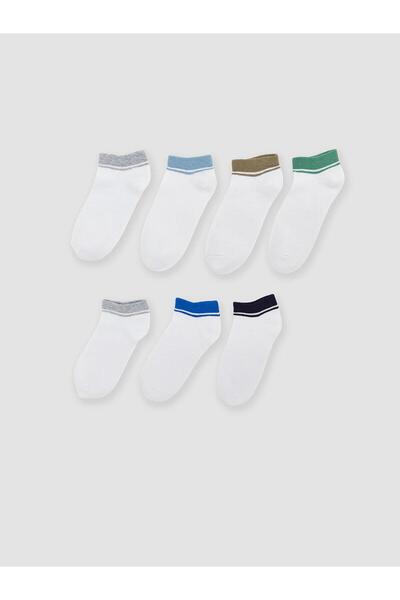 LC Waikiki Mixed Striped Boys' Booties Socks 7-Pack (S6)