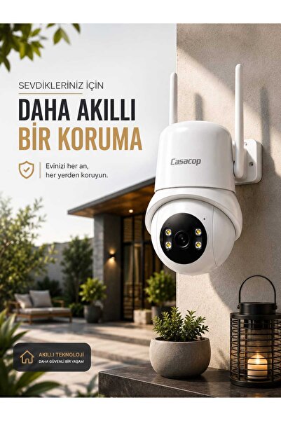 ELFA ON TEKNOLOJİ Kablosuz Wi Fi Akıllı Güvenlik Kamerası – Hareketli, Sesli,...